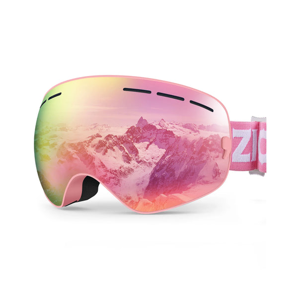 ZIONOR® XMINI Kids Ski Goggles, Snowboard Snow Goggles for Boys Girls Youth